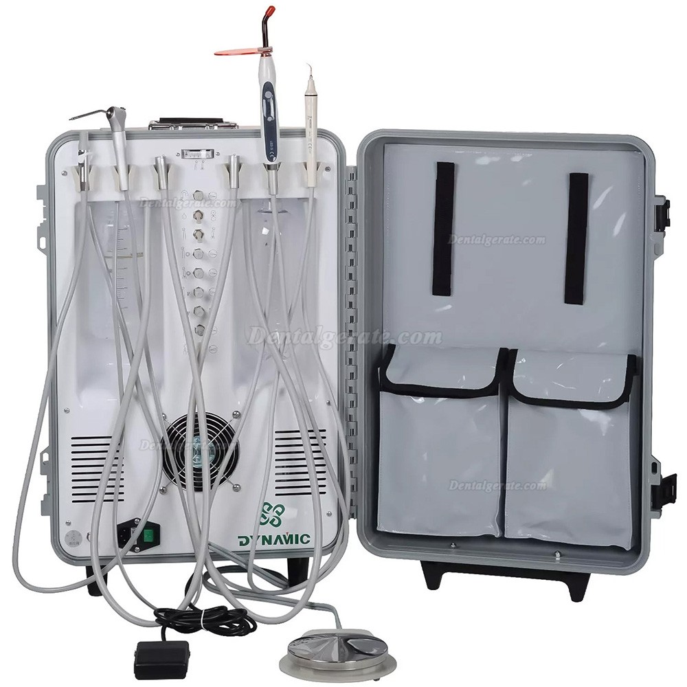 Dynamic&reg; DU893 Mobile Dentaleinheit Mit Luftverdichter + Aush&auml;rtung Licht + Scaler
